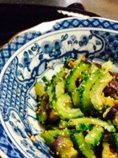ゴーヤとナスの胡麻和え-レシピのメイン写真