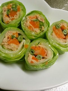 *お弁当用に♪ひとくちロールツナサラダ*-レシピのメイン写真