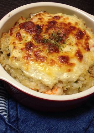 冷やご飯で【簡単】海老ドリア♡-レシピのメイン写真