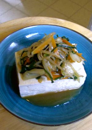 温豆腐の野菜炒めのっけ-レシピのメイン写真