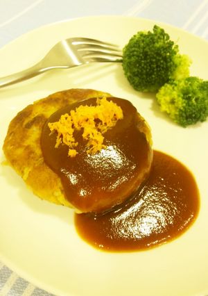 人参ジュースの絞りかすで♪ ハンバーグ-レシピのメイン写真
