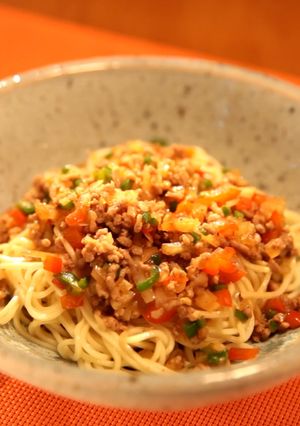 豚ひき肉のスタミナ冷やし麺-レシピのメイン写真