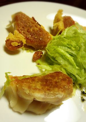 ミートソース餃子♪チーズの羽根-レシピのメイン写真