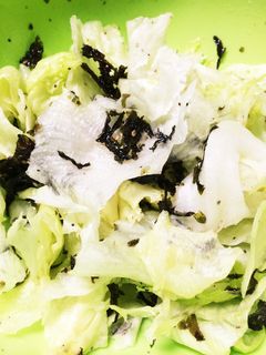 レタスと韓国のりのサラダ-レシピのメイン写真