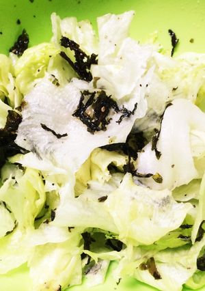 レタスと韓国のりのサラダ-レシピのメイン写真