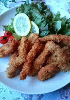 簡単夕食★鶏胸肉カレー粉スティックフライ-レシピのメイン写真