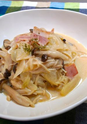 糖質オフ！ヘルシー大豆麺クリームパスタ-レシピのメイン写真