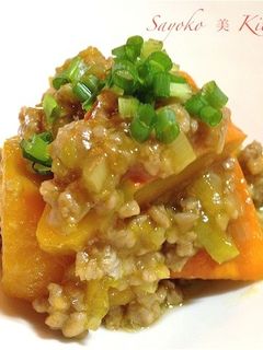 南瓜のそぼろあんかけ-レシピのメイン写真