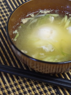 母の味☆落とし卵とみょうがのお味噌汁♬-レシピのメイン写真