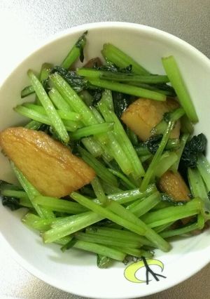 小松菜とはんぺんの炒め煮。-レシピのメイン写真