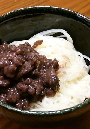 素麺にアンコ♪-レシピのメイン写真