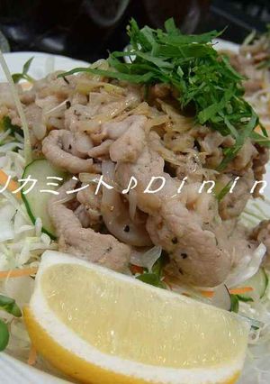 豚で元気に！　　　ネギ塩レモン丼-レシピのメイン写真
