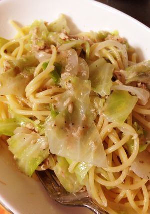 ハーブ香る☆キャベツとツナの簡単パスタ-レシピのメイン写真