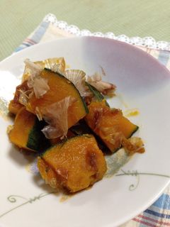 レンジで簡単!かぼちゃとおかか和え-レシピのメイン写真