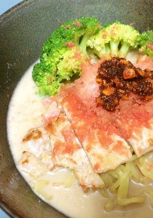 冷製トマト豆乳ラー油めんつゆラーメン-レシピのメイン写真