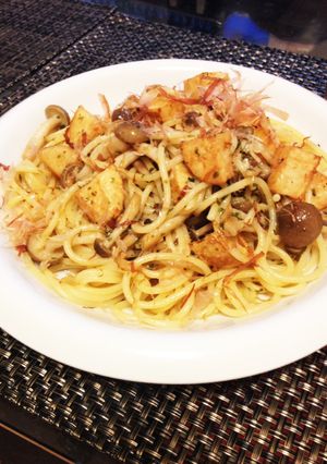 長芋とシメジの和風パスタ-レシピのメイン写真