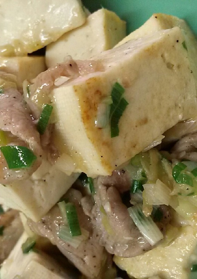 豆腐と豚肉の中華炒め-レシピのメイン写真