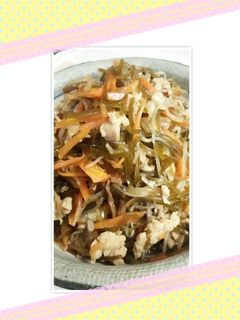 子供もガッツリ!!豚肉と切り昆布の煮物-レシピのメイン写真