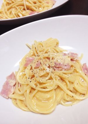 豆乳と片栗粉のカルボナーラ-レシピのメイン写真