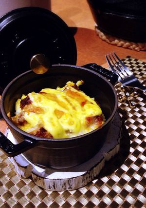 ポテトサラダをリメイク☆チーズグラタン-レシピのメイン写真