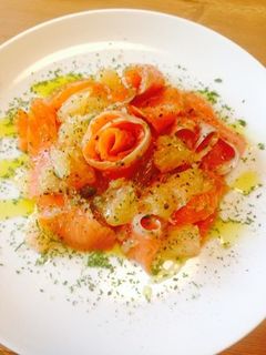 スモークサーモンとオレンジのマリネ♪-レシピのメイン写真