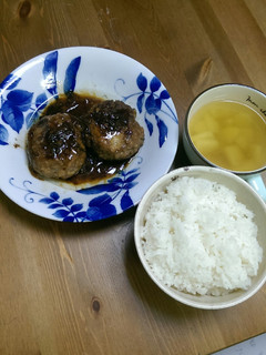 和風煮込みハンバーグ(チーズ入り)-レシピのメイン写真