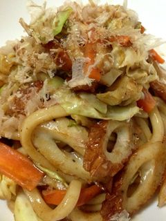 節約☆簡単☆ちくわの焼きうどん-レシピのメイン写真
