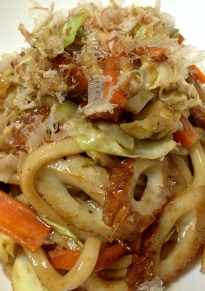 節約☆簡単☆ちくわの焼きうどん-レシピのメイン写真