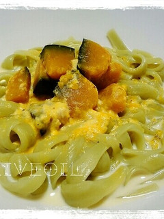 かぼちゃのミルクパスタ-レシピのメイン写真