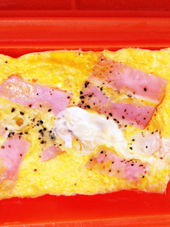 ルクエでハムチーズ卵焼き✿朝ごはんに-レシピのメイン写真