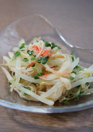 レンジで簡単、もやしの酢の物-レシピのメイン写真