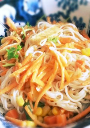 簡単 グリーンカレーでサラダ素麺-レシピのメイン写真