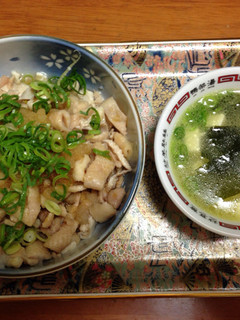 簡単おつまみ☆鶏皮の大根ポン酢&スープ-レシピのメイン写真
