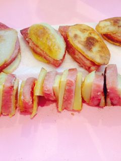 厚切り ポークハム の ジャガサンド-レシピのメイン写真