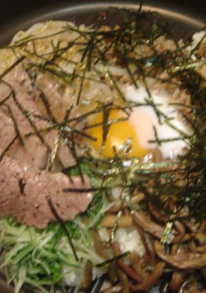 ホットプレートで作る石焼ビビンバ-レシピのメイン写真