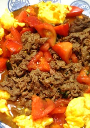 牛肉とトマトの炒め物-レシピのメイン写真