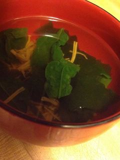 鍋いらず:なめたけのお吸物-レシピのメイン写真