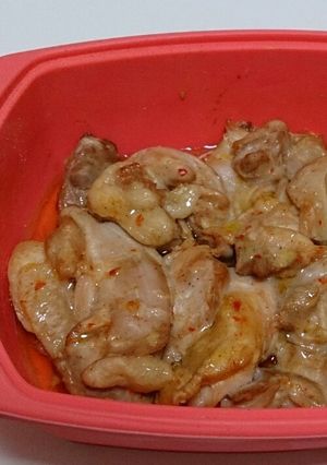 簡単ピリ辛にんにくチキン♪-レシピのメイン写真