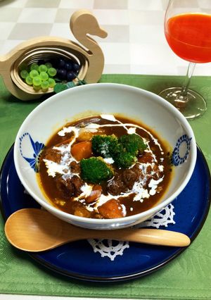 とろとろ牛スジのビーフシチュー♬-レシピのメイン写真