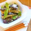 レンジで簡単⋆茄子のゆかりチーズ胡麻和え
