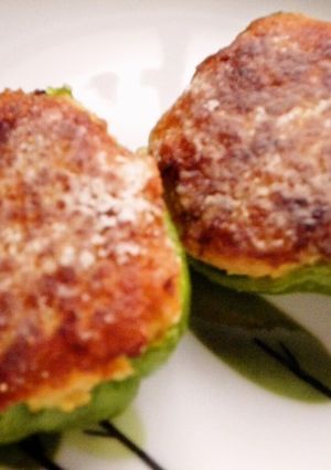 介護食【コロッケでピーマンのポテト詰め】-レシピのメイン写真