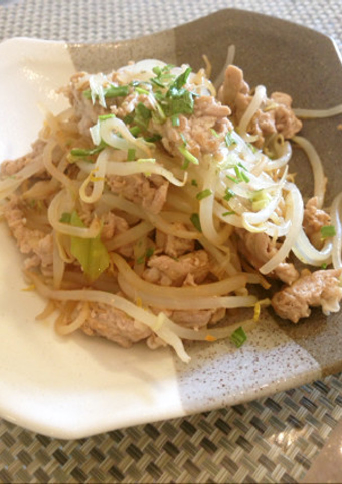 豚肉ともやしのにんにく蒸し-レシピのメイン写真