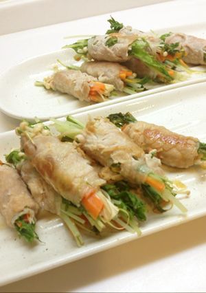 豚肉のシャキシャキ野菜巻き-レシピのメイン写真