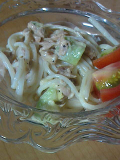 素麺とアボカドの和風サラダ-レシピのメイン写真