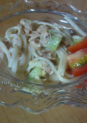 素麺とアボカドの和風サラダ-レシピのメイン写真