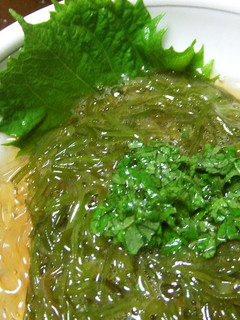 ☆ところてん・めかぶ☆大葉にんにく醤油♪-レシピのメイン写真