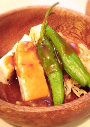 お手軽♪ とうふとししとうの田楽-レシピのメイン写真