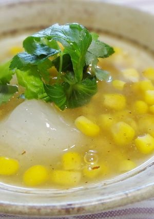 冬瓜とコーン缶で簡単椀♪-レシピのメイン写真