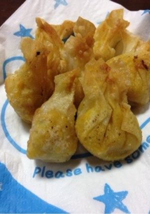 夏休み子供と一緒にパンプキン揚げワンタン-レシピのメイン写真