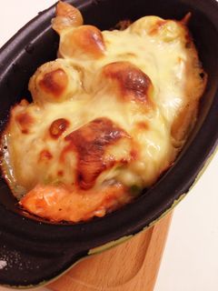 鮭と里芋のねぎ味噌チーズ焼き-レシピのメイン写真